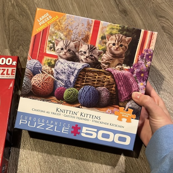 PUZZLE BUNDLE 2 kitten puzzles one NIB - Picture 3 of 6